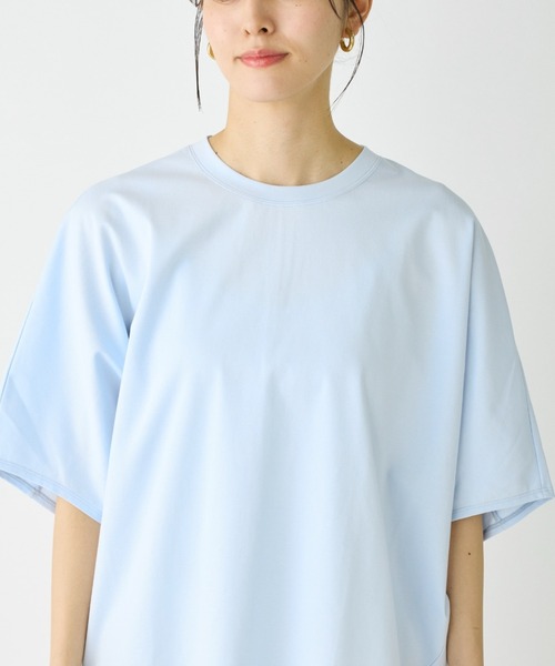 I.T.'S international(イッツインターナショナル)の「バックジップTシャツ(Tシャツ/カットソー・レディース・ブラック/サックスブルー/ブラウン系その他/オフホワイト・フリー)」の14枚目の写真