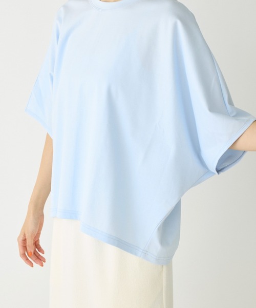 I.T.'S international(イッツインターナショナル)の「バックジップTシャツ(Tシャツ/カットソー・レディース・ブラック/サックスブルー/ブラウン系その他/オフホワイト・フリー)」の15枚目の写真