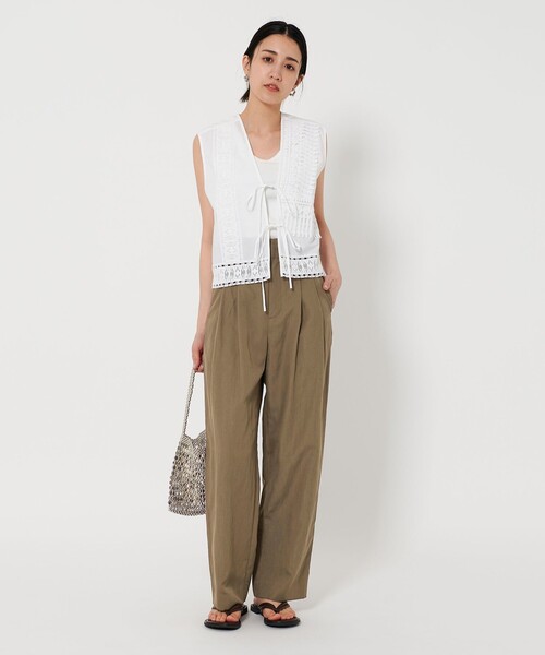BEAUTY & YOUTH ポリエステルブレンド バックゴム パンツ M BEAUTY&YOUTH UNITED ARROWS（ビューティーアンドユース