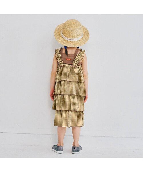 p.premier(ピードットプルミエ)の「シンプルリブキャミトップス(タンクトップ・キッズ・アイボリー/ネイビー/イエロー/ブラウン/グリーン/レッド・80/90/100/110/120/130/140)」の8枚目の写真