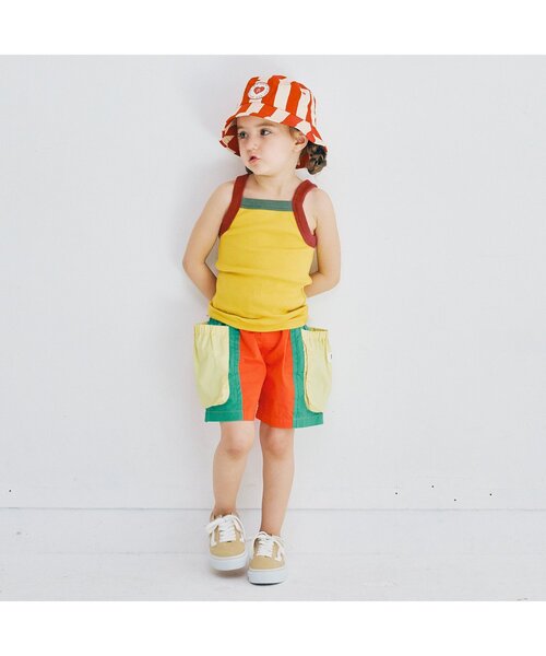 p.premier(ピードットプルミエ)の「シンプルリブキャミトップス(タンクトップ・キッズ・アイボリー/ネイビー/イエロー/ブラウン/グリーン/レッド・80/90/100/110/120/130/140)」の12枚目の写真