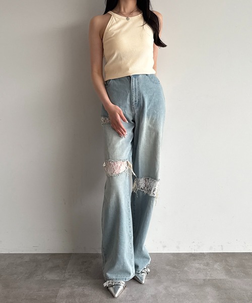 apres jour mignon(アプレジュールミニョン)の「アメスリホルター【ZOZOTOWN限定アイテム】(タンクトップ・レディース・ブラック/ナチュラル/アイボリー・フリー/X-LARGE)」の5枚目の写真