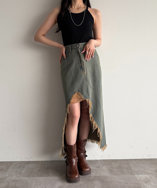 apres jour mignon(アプレジュールミニョン)の「アメスリホルター【ZOZOTOWN限定アイテム】(タンクトップ・レディース・ブラック/ナチュラル/アイボリー・フリー/X-LARGE)」の8枚目の写真