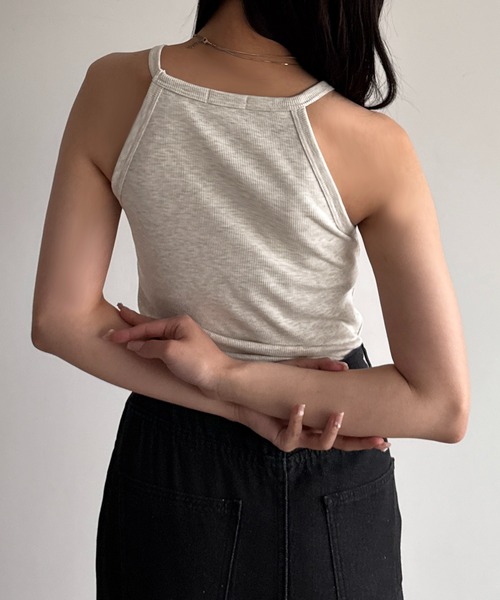 apres jour mignon(アプレジュールミニョン)の「アメスリホルター【ZOZOTOWN限定アイテム】(タンクトップ・レディース・ブラック/ナチュラル/アイボリー・フリー/X-LARGE)」の10枚目の写真