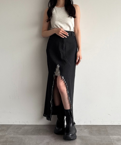 apres jour mignon(アプレジュールミニョン)の「アメスリホルター【ZOZOTOWN限定アイテム】(タンクトップ・レディース・ブラック/ナチュラル/アイボリー・フリー/X-LARGE)」の11枚目の写真