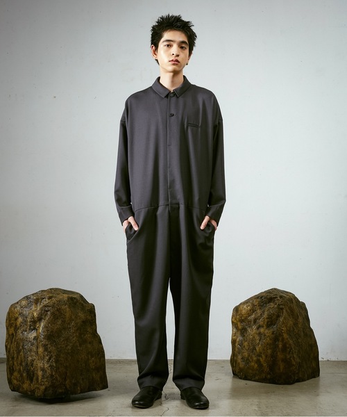 ドゥルカマラ ヘリンボーン ツイード サロペット よそいき