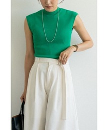 【夏の主役トップス】〈フレンチスリーブサマーニット〉