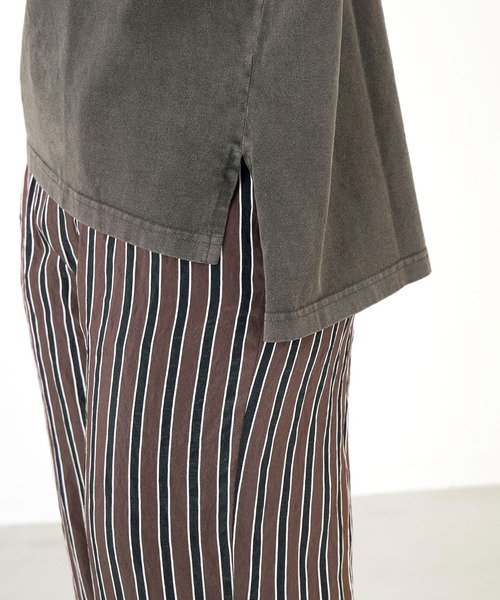 upperhights（アッパーハイツ）の「【upper hights】フレンチスリーブロゴT-shirt-BIG NO SLEEVE TEE（Tシャツ/カットソー・レディース・オフホワイト/ブラウン・1）」の5枚目の写真