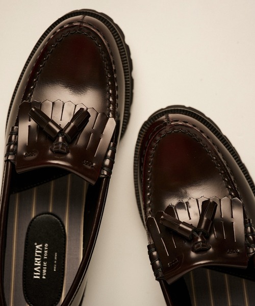 PUBLIC TOKYO（パブリックトウキョウ）の「【別注／※全体数予約枠残りわずか】HARUTA×PUBLIC TOKYOコラボローファー＊×HARUTAタッセルローファー＊×HARUTAトラックソールローファー（ローファー・レディース・ブラック/ブラウン/ブラウン系その他/ベージュ系その他/ブラック系その他・1/2）」の17枚目の写真