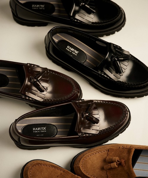 PUBLIC TOKYO（パブリックトウキョウ）の「【別注／※全体数予約枠残りわずか】HARUTA×PUBLIC TOKYOコラボローファー＊×HARUTAタッセルローファー＊×HARUTAトラックソールローファー（ローファー・レディース・ブラック/ブラウン/ブラウン系その他/ベージュ系その他/ブラック系その他・1/2）」の16枚目の写真