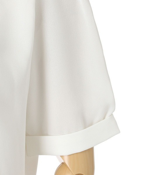 an another angelus（アンアナザーアンジェラス）の「ピンタックヨークリボン付きシャツ/ fint　フィント（シャツ/ブラウス・レディース・ホワイト×ブラック/ホワイト×グレー・FREE）」の20枚目の写真