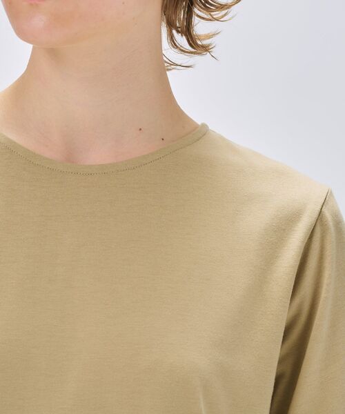 cloenc(クロエンス)の「【マシンウォッシュ】イレヘムフリルプルオーバー(Tシャツ/カットソー・レディース・ブラック/ホワイト/ベージュ・02)」の8枚目の写真