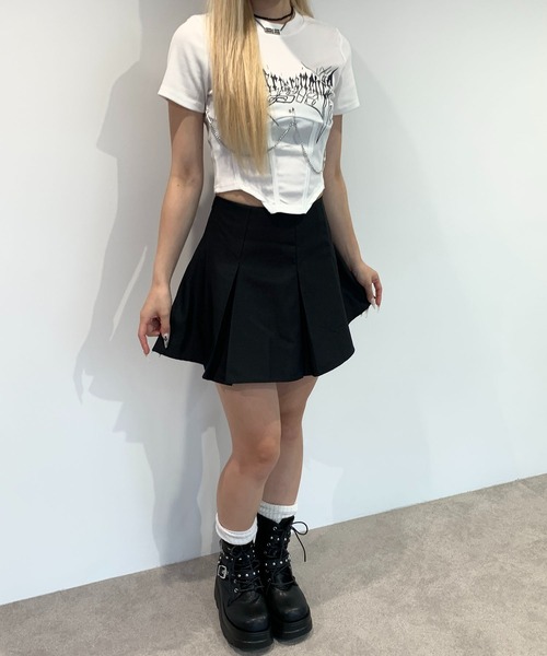 lilful(リルフル)の「【インパン付き】プリーツ無地シンプルミニスカート(スカート・レディース・ブラック/ブラウン/グレー・S/M/L)」の16枚目の写真