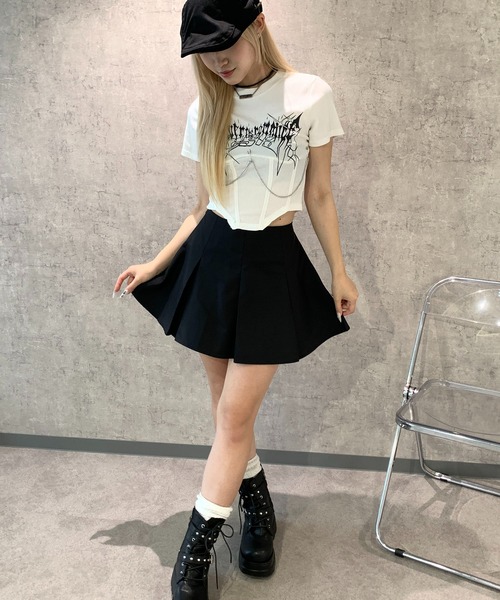 lilful(リルフル)の「【インパン付き】プリーツ無地シンプルミニスカート(スカート・レディース・ブラック/ブラウン/グレー・S/M/L)」の18枚目の写真