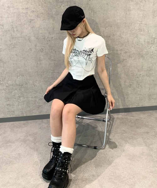 lilful(リルフル)の「【インパン付き】プリーツ無地シンプルミニスカート(スカート・レディース・ブラック/ブラウン/グレー・S/M/L)」の19枚目の写真
