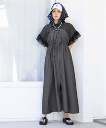 RAGEBLUE | フロントジップ/デニムキャミワンピース(ワンピース)