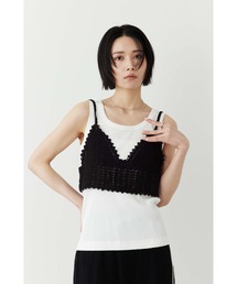 Limue | カラミビスチェ付きカットソー(Tシャツ/カットソー)