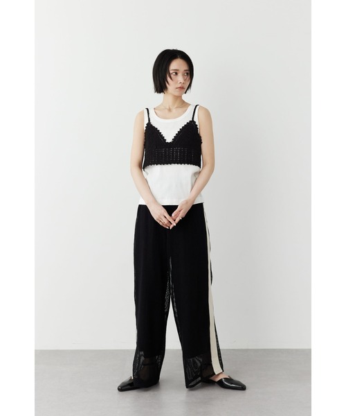 Limue（リミュ）の「カラミビスチェ付きカットソー（Tシャツ/カットソー・レディース・オフホワイト/ブラック・FREE）」の10枚目の写真