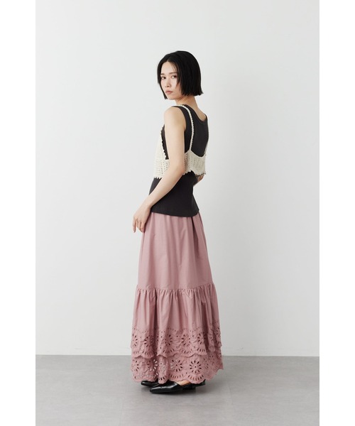 Limue（リミュ）の「カラミビスチェ付きカットソー（Tシャツ/カットソー・レディース・オフホワイト/ブラック・FREE）」の19枚目の写真