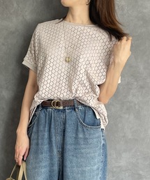 ikka | 【コスパ最強1990円(税抜)】アイレットレースプルオーバー(Tシャツ/カットソー)