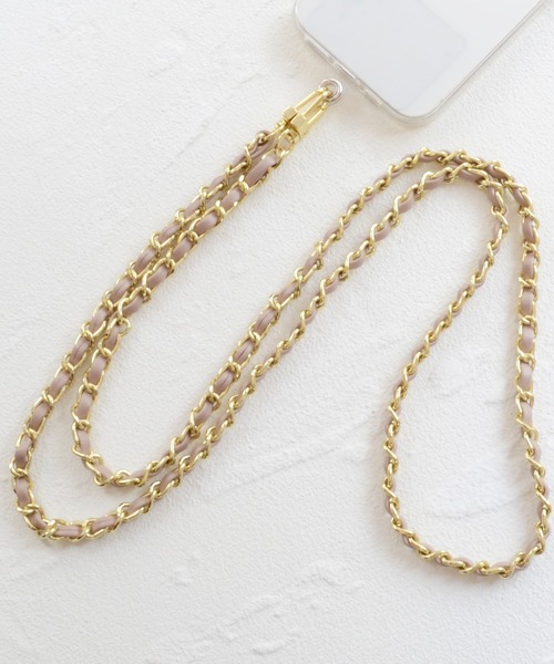 Smarfy(スマーフィー)の「Smarfy チェーンストラップ スマホ ショルダー(スマホグッズ・レディース・ベージュ/モカ/グレー/ブラック/スモークピンク・ONE SIZE)」の7枚目の写真