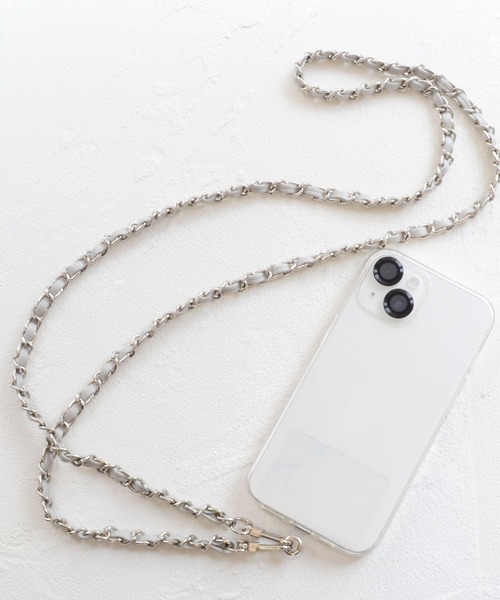 Smarfy(スマーフィー)の「Smarfy チェーンストラップ スマホ ショルダー(スマホグッズ・レディース・ベージュ/モカ/グレー/ブラック/スモークピンク・ONE SIZE)」の9枚目の写真