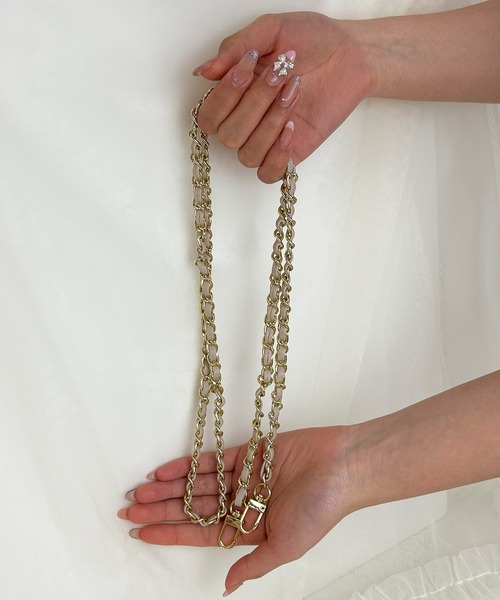 Smarfy(スマーフィー)の「Smarfy チェーンストラップ スマホ ショルダー(スマホグッズ・レディース・ベージュ/モカ/グレー/ブラック/スモークピンク・ONE SIZE)」の10枚目の写真