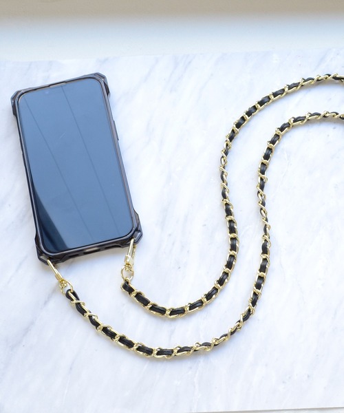 Smarfy(スマーフィー)の「Smarfy チェーンストラップ スマホ ショルダー(スマホグッズ・レディース・ベージュ/モカ/グレー/ブラック/スモークピンク・ONE SIZE)」の19枚目の写真