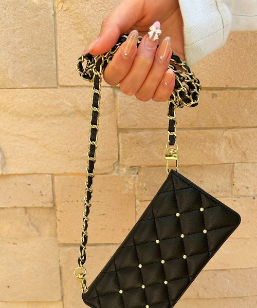 Smarfy(スマーフィー)の「Smarfy チェーンストラップ スマホ ショルダー(スマホグッズ・レディース・ベージュ/モカ/グレー/ブラック/スモークピンク・ONE SIZE)」の21枚目の写真