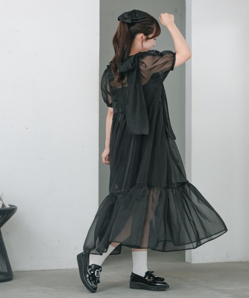 ワンピース YUKA セール】 【WEB限定】POP UPジャカード ワンピース （ロング