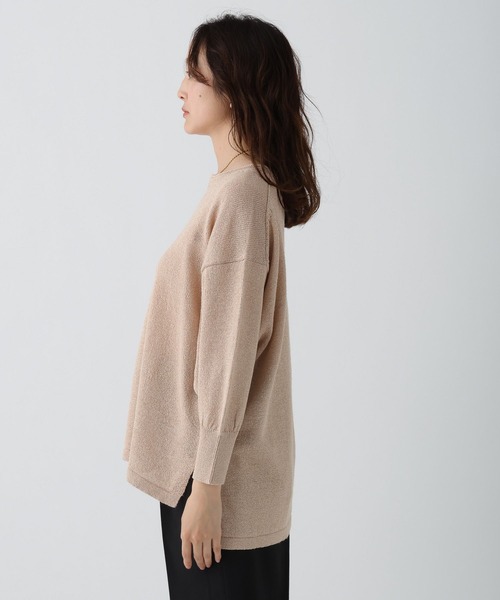 Elura(エルーラ)の「ペーパーヤーンプルオーバー/497413(ニット/セーター・レディース・ブラウン/グリーン系その他/ライトベージュ・FREE)」の13枚目の写真