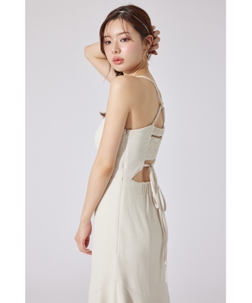 rienda(リエンダ)の「【AKB48 千葉恵里さん・水島美結さん着用】カップ付きマーメイドキャミワンピース 夏服(ワンピース・レディース・ブラウン/イエロー/アイボリー/ブラック・SMALL/MEDIUM)」の9枚目の写真