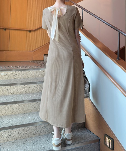 OHGA ☆ ワンピース　新品未使用 セットアップ対応・洗える・UVケア・速乾】 OXIJEWELストレッチ