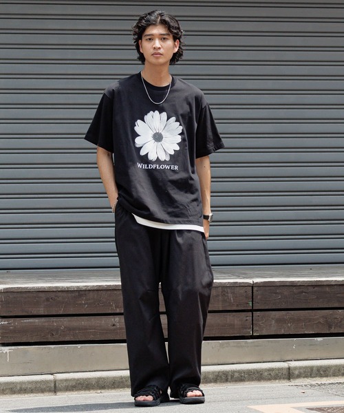 RAGEBLUE(レイジブルー)の「ボタニカルフォトプリントTシャツ(Tシャツ/カットソー・メンズ・ホワイト/ブラック/ベージュ・MEDIUM/LARGE)」の9枚目の写真