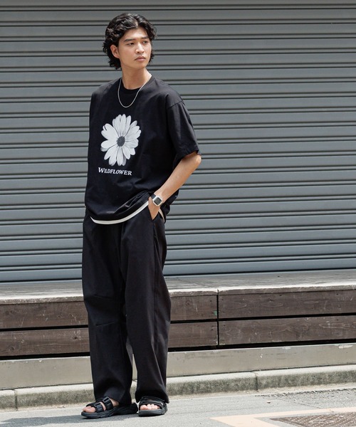 RAGEBLUE(レイジブルー)の「ボタニカルフォトプリントTシャツ(Tシャツ/カットソー・メンズ・ホワイト/ブラック/ベージュ・MEDIUM/LARGE)」の10枚目の写真