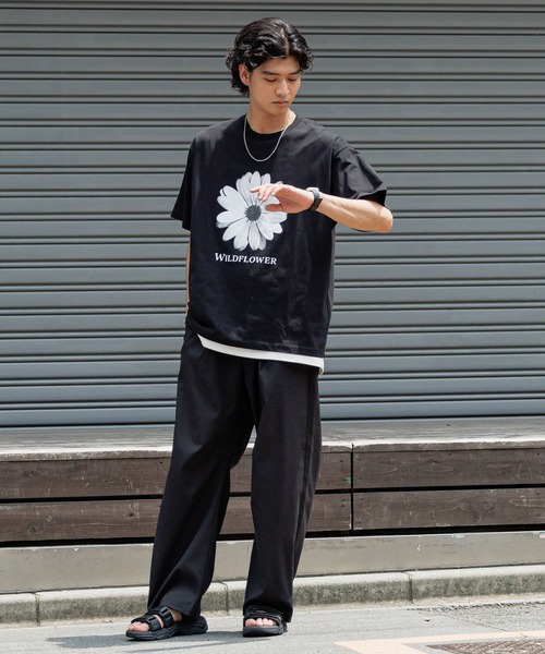 RAGEBLUE(レイジブルー)の「ボタニカルフォトプリントTシャツ(Tシャツ/カットソー・メンズ・ホワイト/ブラック/ベージュ・MEDIUM/LARGE)」の11枚目の写真