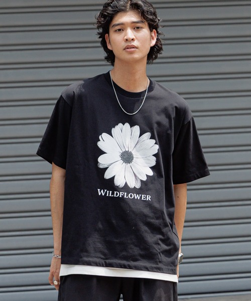 RAGEBLUE(レイジブルー)の「ボタニカルフォトプリントTシャツ(Tシャツ/カットソー・メンズ・ホワイト/ブラック/ベージュ・MEDIUM/LARGE)」の12枚目の写真