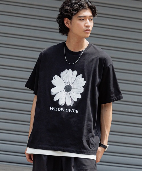 RAGEBLUE(レイジブルー)の「ボタニカルフォトプリントTシャツ(Tシャツ/カットソー・メンズ・ホワイト/ブラック/ベージュ・MEDIUM/LARGE)」の13枚目の写真