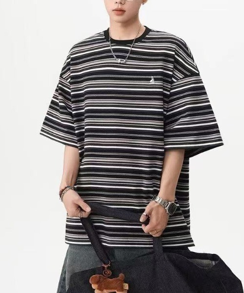 ANTONELLI 24AW Tシャツ・カットソー マルチカラー THE NORTH FACE S/S Multi Border Tee / ザ・ノース・フェイス