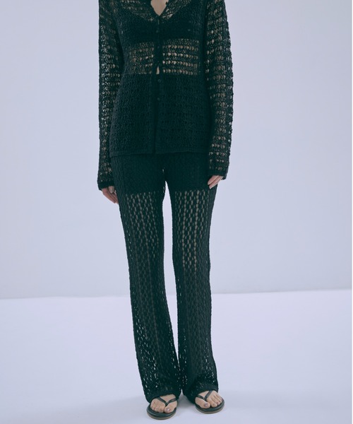 EN NEUME(エンノイム)の「Cut Lace Soft Flare Pants & Layered Skirt Set(その他パンツ・レディース・ブラウン/アイボリー/ブラック・FREE)」の3枚目の写真