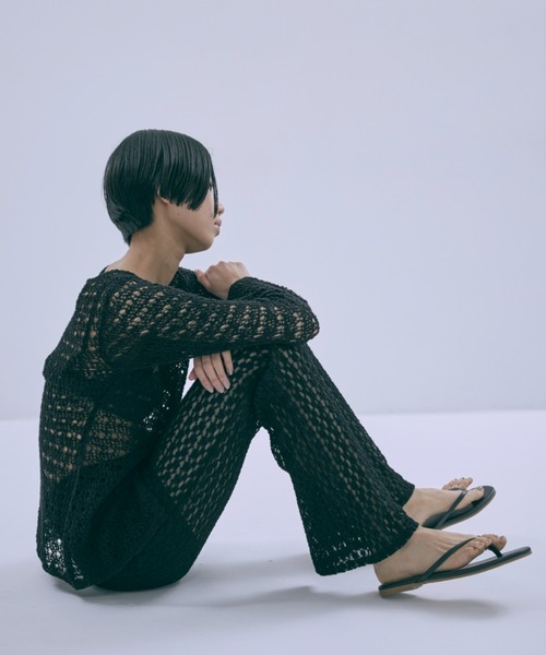EN NEUME(エンノイム)の「Cut Lace Soft Flare Pants & Layered Skirt Set(その他パンツ・レディース・ブラウン/アイボリー/ブラック・FREE)」の22枚目の写真