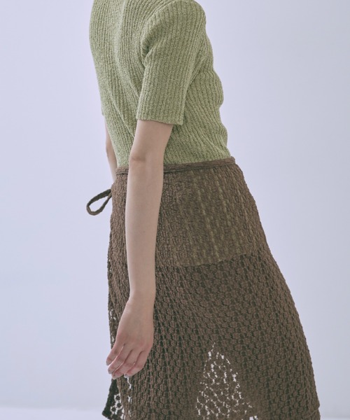 EN NEUME(エンノイム)の「Cut Lace Soft Flare Pants & Layered Skirt Set(その他パンツ・レディース・ブラウン/アイボリー/ブラック・FREE)」の20枚目の写真