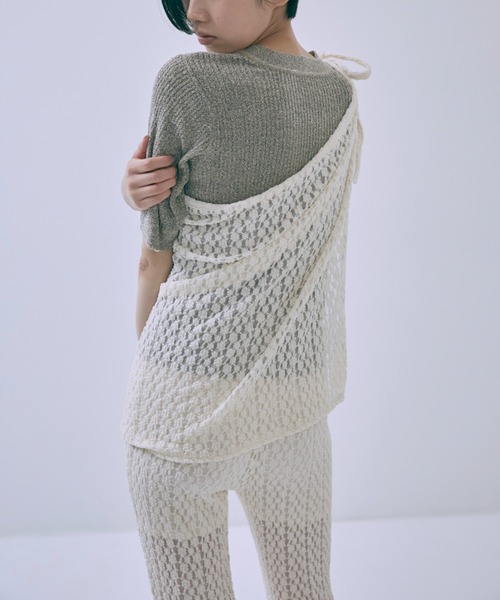 EN NEUME(エンノイム)の「Cut Lace Soft Flare Pants & Layered Skirt Set(その他パンツ・レディース・ブラウン/アイボリー/ブラック・FREE)」の11枚目の写真
