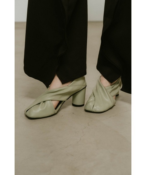 knuthmarf 2way cross design pumps ブラウン knuthmarf 2way cross design pumps ブラウン