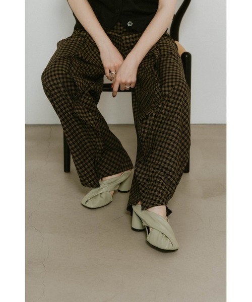 knuthmarf 2way cross design pumps ブラウン knuthmarf 2way cross design pumps ブラウン