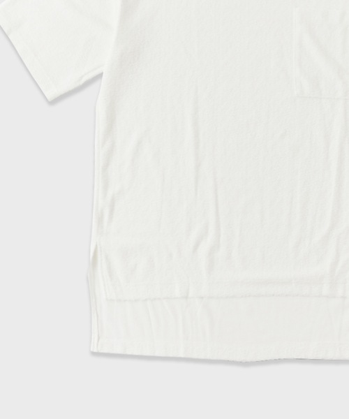 superNova.(スーパーノヴァ)の「superNova./スーパーノヴァ Big pocket Tee-Watre Surface Pile Tシャツ 夏服(Tシャツ/カットソー・メンズ・ホワイト・M)」の5枚目の写真
