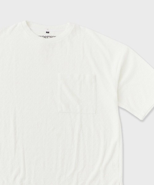 superNova.(スーパーノヴァ)の「superNova./スーパーノヴァ Big pocket Tee-Watre Surface Pile Tシャツ 夏服(Tシャツ/カットソー・メンズ・ホワイト・M)」の3枚目の写真