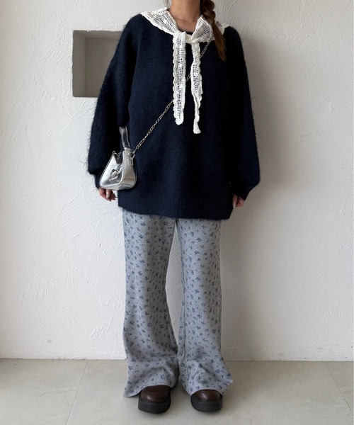 ADORE フレアパンツ ネイビー 約3万円 匿名配送 ADORE フレアパンツ ネイビー 約3万円 匿名配送 ADORE フレア