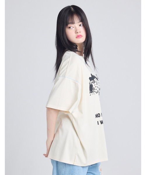 Little sunny bite（リトルサニーバイト）の「【8】【it】【little sunny bite】pony big tee（Tシャツ/カットソー・レディース・ブラック/ホワイト・MEDIUM/SMALL）」の3枚目の写真