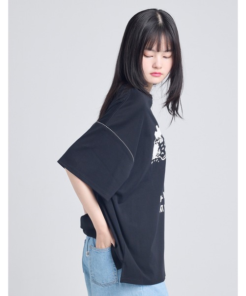 Little sunny bite（リトルサニーバイト）の「【8】【it】【little sunny bite】pony big tee（Tシャツ/カットソー・レディース・ブラック/ホワイト・MEDIUM/SMALL）」の13枚目の写真